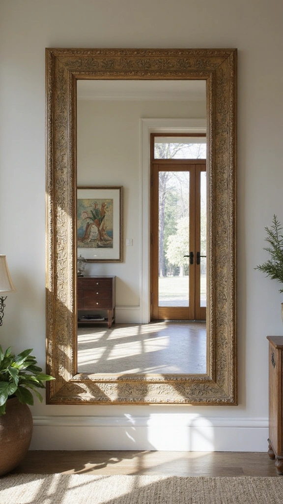 21 Modern Small Entrance Hall Ideas That Will Upgrade Your Home Instantly! - 17. Mirrors for Depth