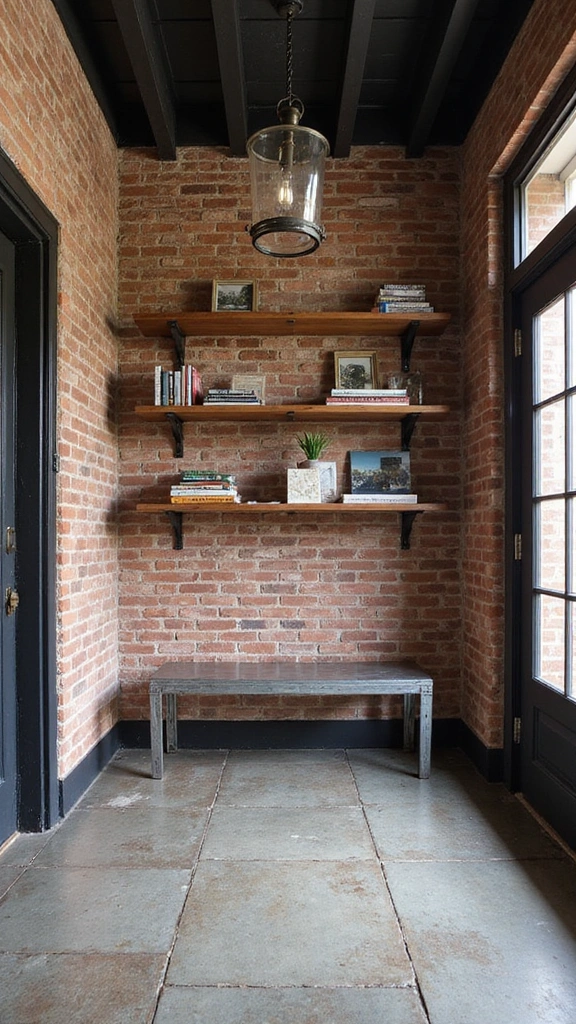 21 Modern Small Entrance Hall Ideas That Will Upgrade Your Home Instantly! - 4. Industrial Edge