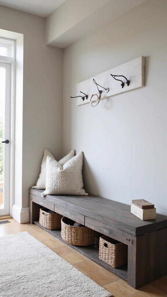 21 Modern Small Entrance Hall Ideas That Will Upgrade Your Home Instantly! - 7. Functional Furniture