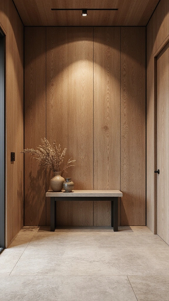 21 Modern Small Entrance Hall Ideas That Will Upgrade Your Home Instantly! - 8. Textured Walls