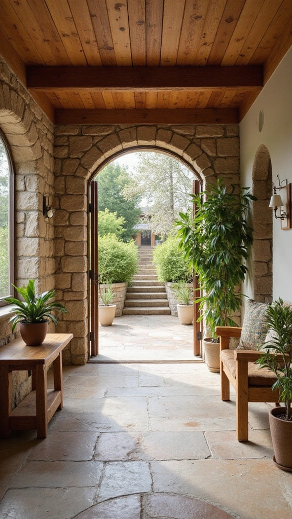 21 Modern Small Entrance Hall Ideas That Will Upgrade Your Home Instantly! - 9. Natural Elements