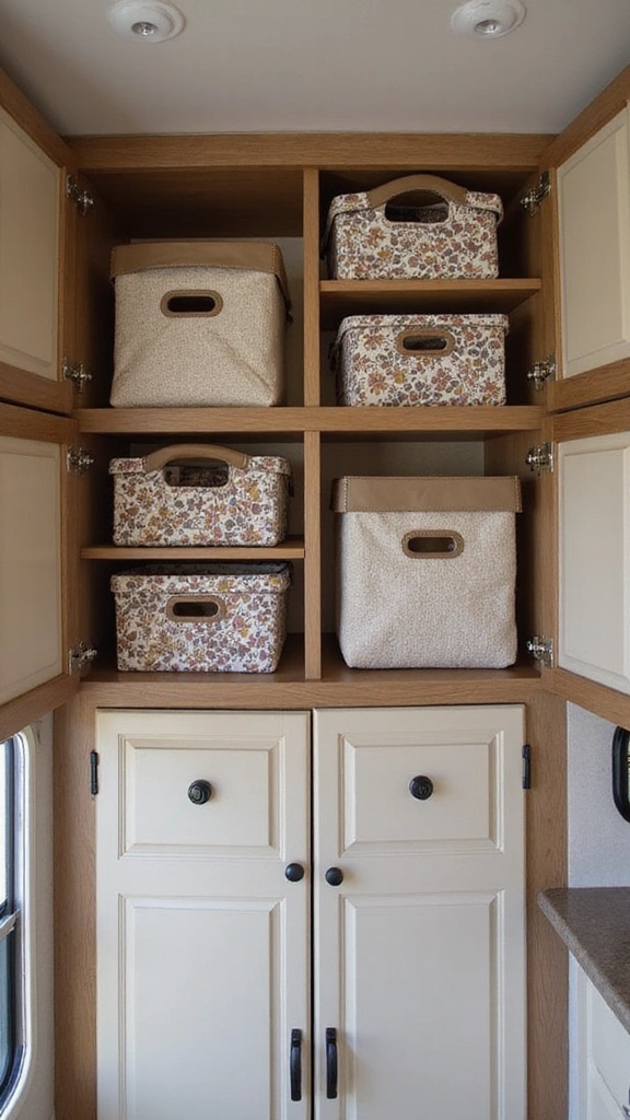 25 Clever RV Storage Solutions That Will Leave You Speechless! - 12. Utilize the Space Above Cabinets