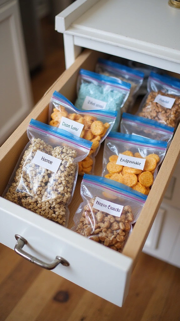 25 Clever RV Storage Solutions That Will Leave You Speechless! - 14. Use of Ziplock Bags for Small Items