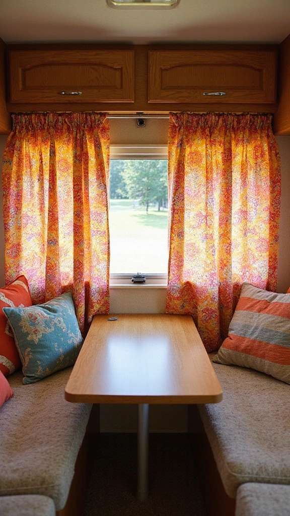 25 Clever RV Storage Solutions That Will Leave You Speechless! - 16. Use of Curtains for Privacy and Storage