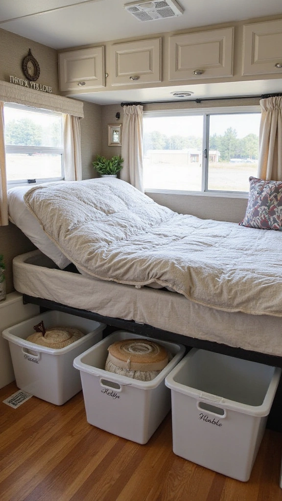 25 Clever RV Storage Solutions That Will Leave You Speechless! - 3. Under-Bed Storage Solutions