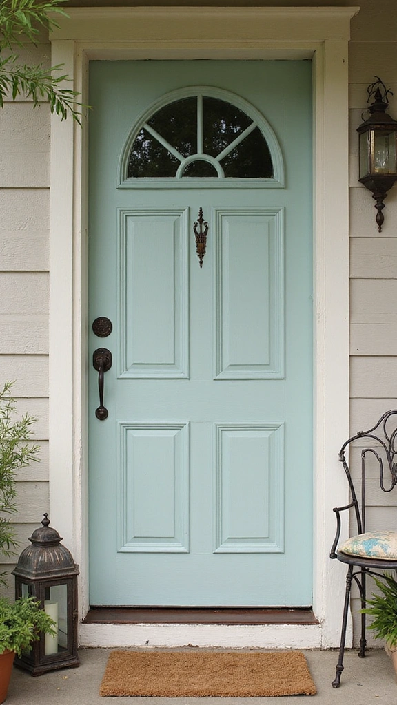 25 Stunning Front Door Ideas That'll Make Your Neighbors Green with Envy! - 9. Vintage Charm