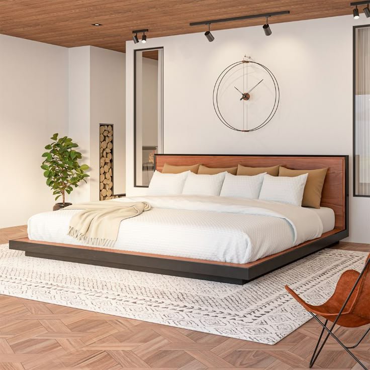 29 Stylish Bed Frame Ideas That'll Elevate Your Bedroom Instantly! - Artistic Flair: Sculptural Bed Frame