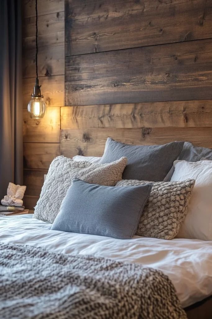 29 Stylish Bed Frame Ideas That'll Elevate Your Bedroom Instantly! - Contemporary Rustic: Wood and Metal Fusion
