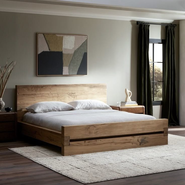 29 Stylish Bed Frame Ideas That'll Elevate Your Bedroom Instantly! - Eco-Friendly Choice: Reclaimed Wood