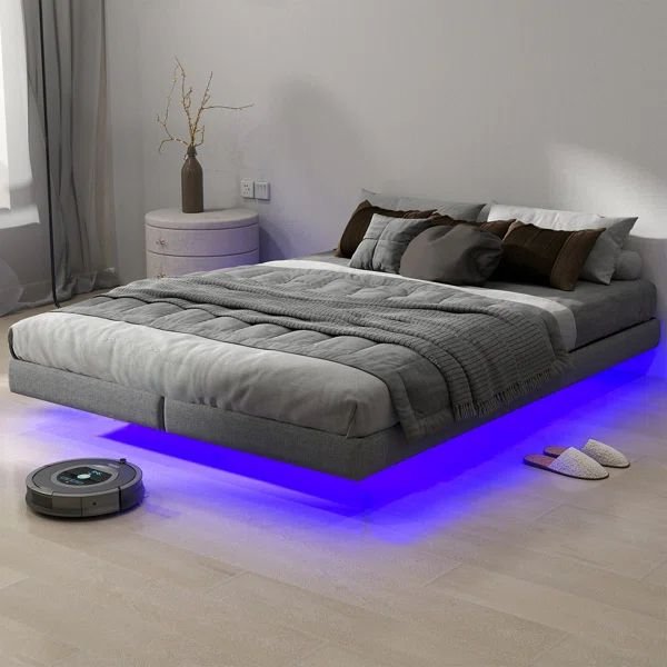 29 Stylish Bed Frame Ideas That'll Elevate Your Bedroom Instantly! - Industrial Edge: Metal and Wood Combo