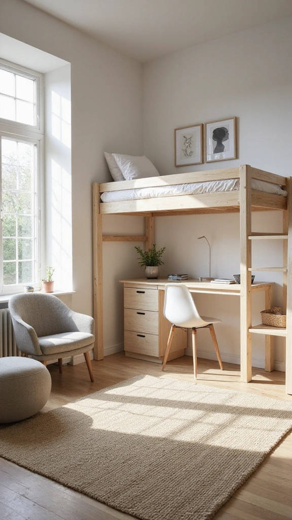 30 Tiny Studio Apartment Layouts That'll Make You Wish You Lived in a Dollhouse! - 1. The Minimalist Retreat