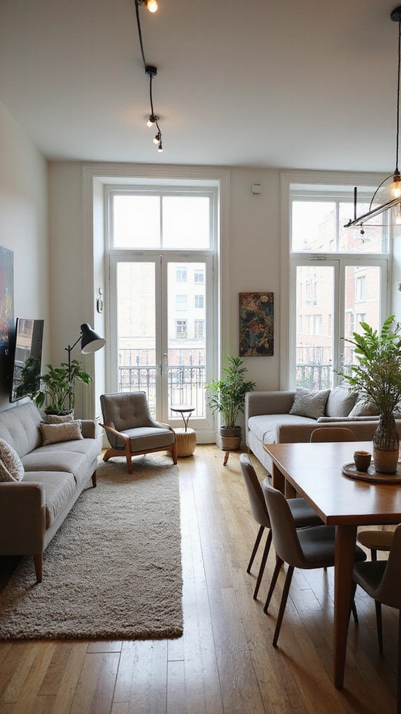 30 Tiny Studio Apartment Layouts That'll Make You Wish You Lived in a Dollhouse! - 13. The Open Concept Oasis