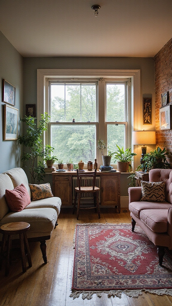 30 Tiny Studio Apartment Layouts That'll Make You Wish You Lived in a Dollhouse! - 15. The Eclectic Mix