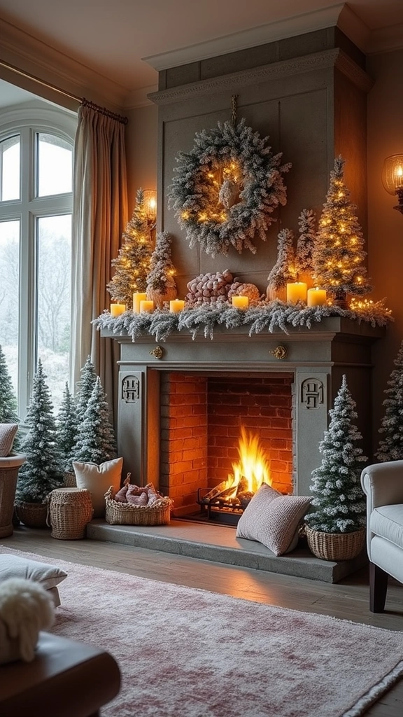 15 Fireplace Decor Ideas to Turn Your Living Room into a Cozy Haven (You'll Love #9!) - 13. Themed Decor