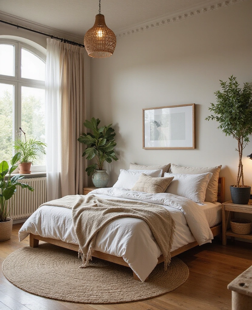 22 Cozy Traditional Bedroom Inspirations That Will Wrap You in Comfort! - 14. Nature-Inspired Decor