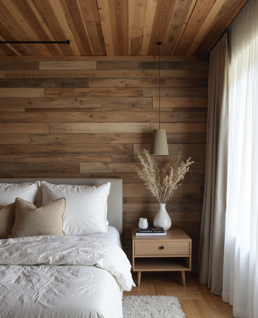 22 Cozy Traditional Bedroom Inspirations That Will Wrap You in Comfort! - 16. Textured Wall Treatments