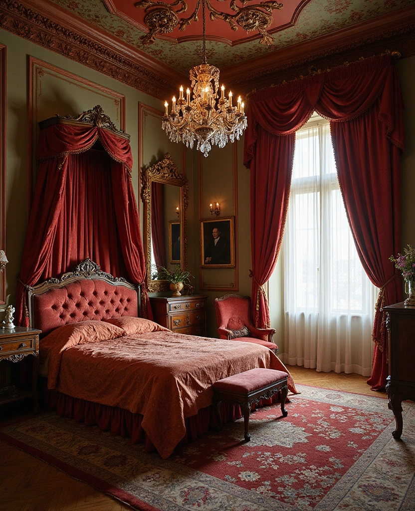 22 Cozy Traditional Bedroom Inspirations That Will Wrap You in Comfort! - 2. Elegant Victorian Vibes