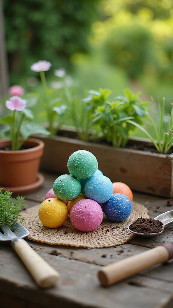 22 Unique Garden Crafts That Will Elevate Your Home Decor (Don't Miss #15!) - 16. Seed Bombs