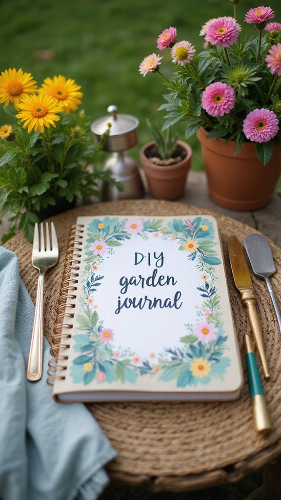 22 Unique Garden Crafts That Will Elevate Your Home Decor (Don't Miss #15!) - 22. DIY Garden Journal