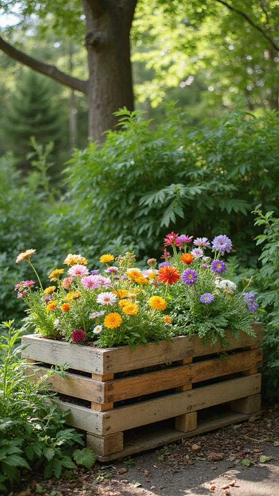 22 Unique Garden Crafts That Will Elevate Your Home Decor (Don't Miss #15!) - 6. Upcycled Pallet Planters