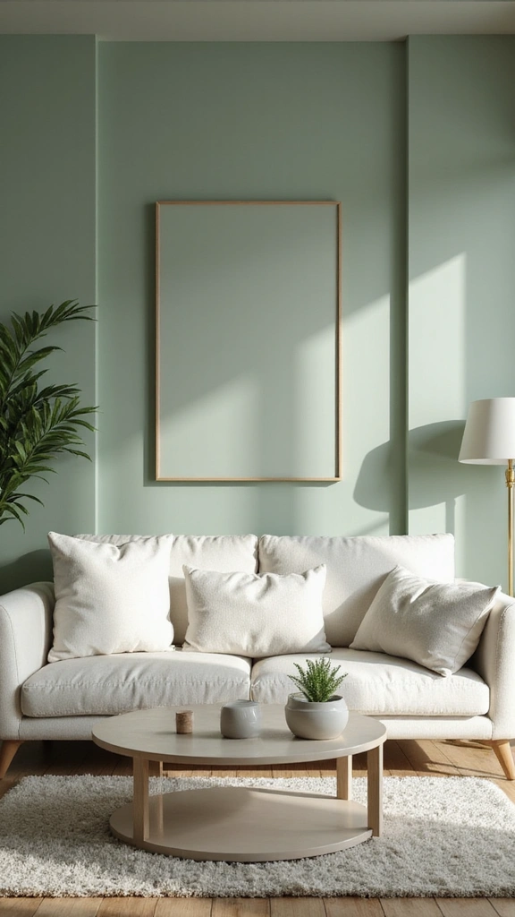 25 Stunning Living Room Paint Color Ideas That Will Transform Your Space! - 17. Earthy Sage Green