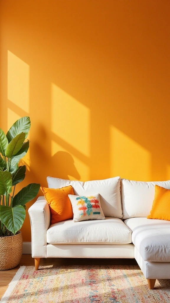 25 Stunning Living Room Paint Color Ideas That Will Transform Your Space! - 3. Vibrant Tangerine