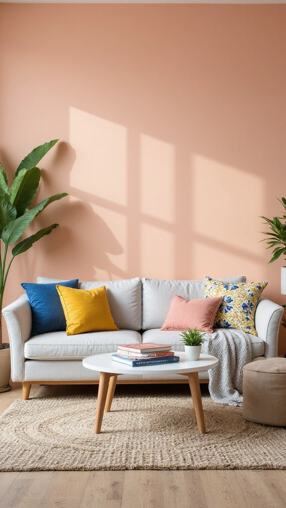 25 Stunning Living Room Paint Color Ideas That Will Transform Your Space! - 7. Soft Peach