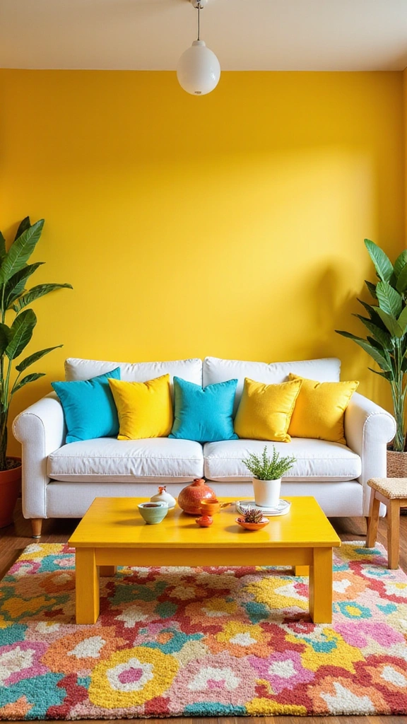 25 Stunning Living Room Paint Color Ideas That Will Transform Your Space! - 9. Cheerful Lemon Yellow