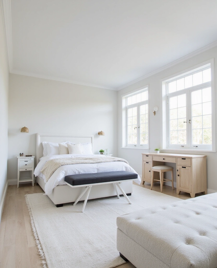 28 Modern White Bedroom Ideas for a Peaceful Sanctuary You’ll Never Want to Leave! - 9. Functional Furniture