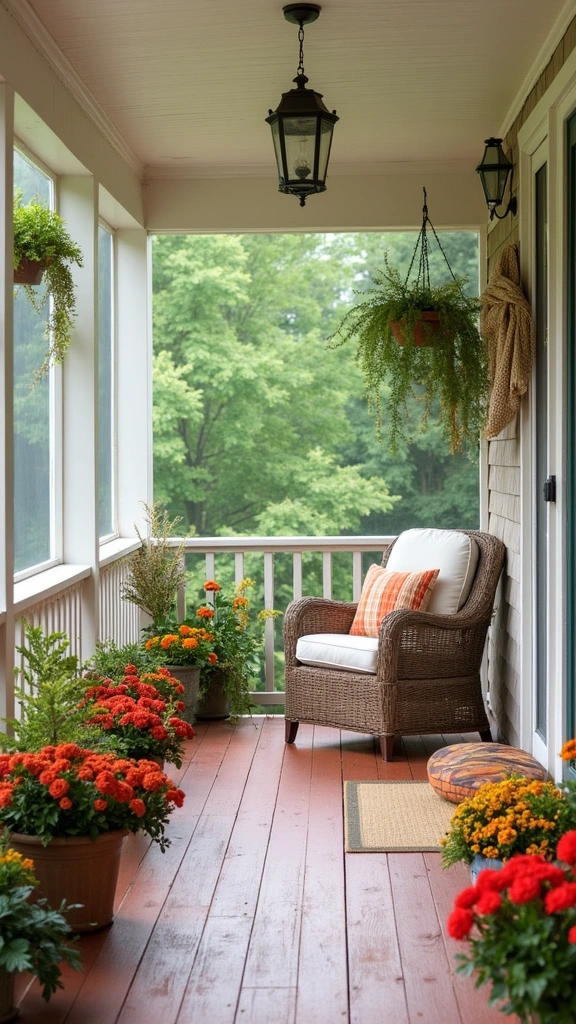 18 Screened In Porch Decorating Ideas That'll Make You Want to Live Outside! - 16. Seasonal Changes for Variety