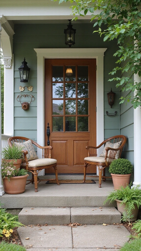20 Front Porch Styling Ideas That Will Make Your Neighbors Jealous! - 13. Vintage Touch