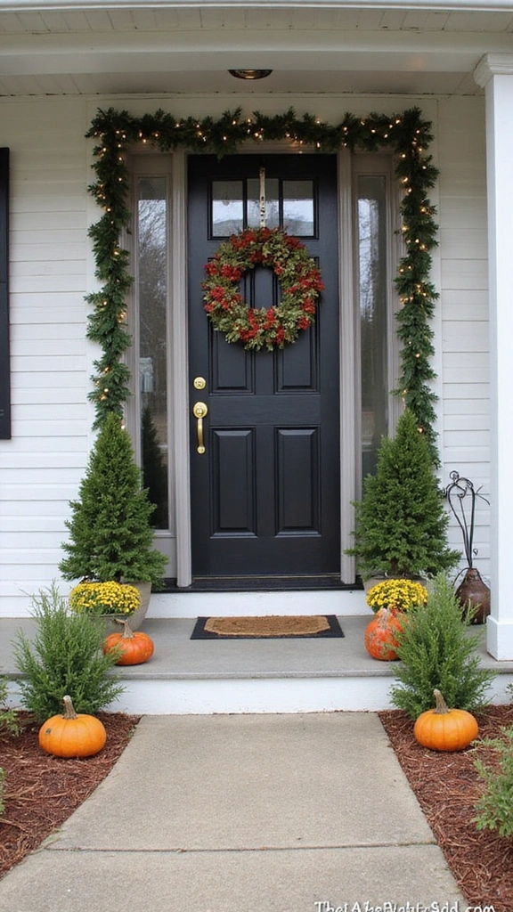 20 Front Porch Styling Ideas That Will Make Your Neighbors Jealous! - 6. Seasonal Decor