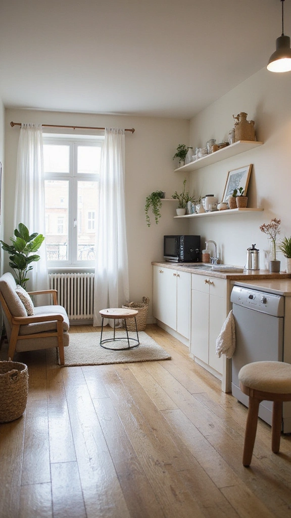 28 Tiny Studio Apartment Layouts That Will Transform Your Small Space! - 1. Open-Concept Living Space