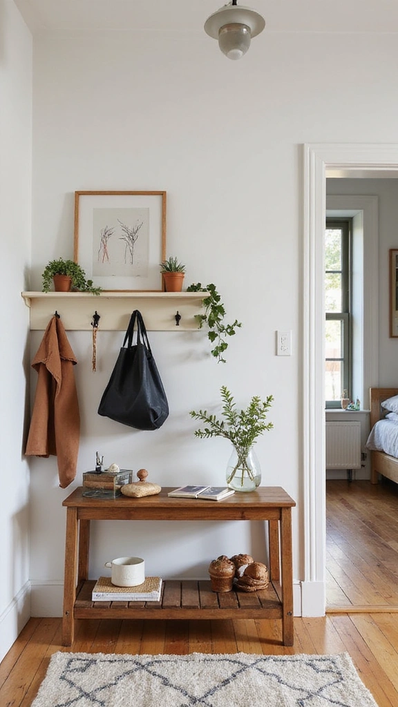 28 Tiny Studio Apartment Layouts That Will Transform Your Small Space! - 21. Charming Entryways