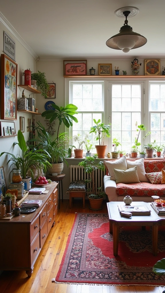 28 Tiny Studio Apartment Layouts That Will Transform Your Small Space! - 22. Eclectic Accents