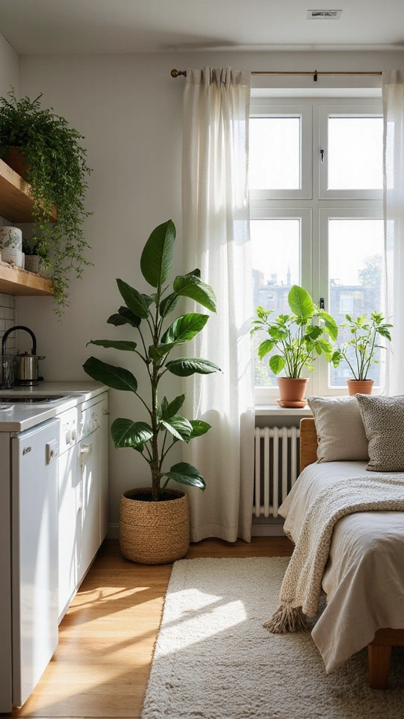 28 Tiny Studio Apartment Layouts That Will Transform Your Small Space! - 28. Sustainable Living Practices