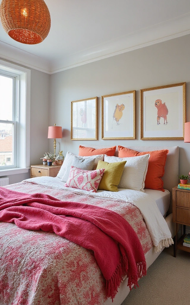32 Adorable Teen Girl Bedroom Ideas That Will Make Her Feel at Home! - 13. Color Pop Accents