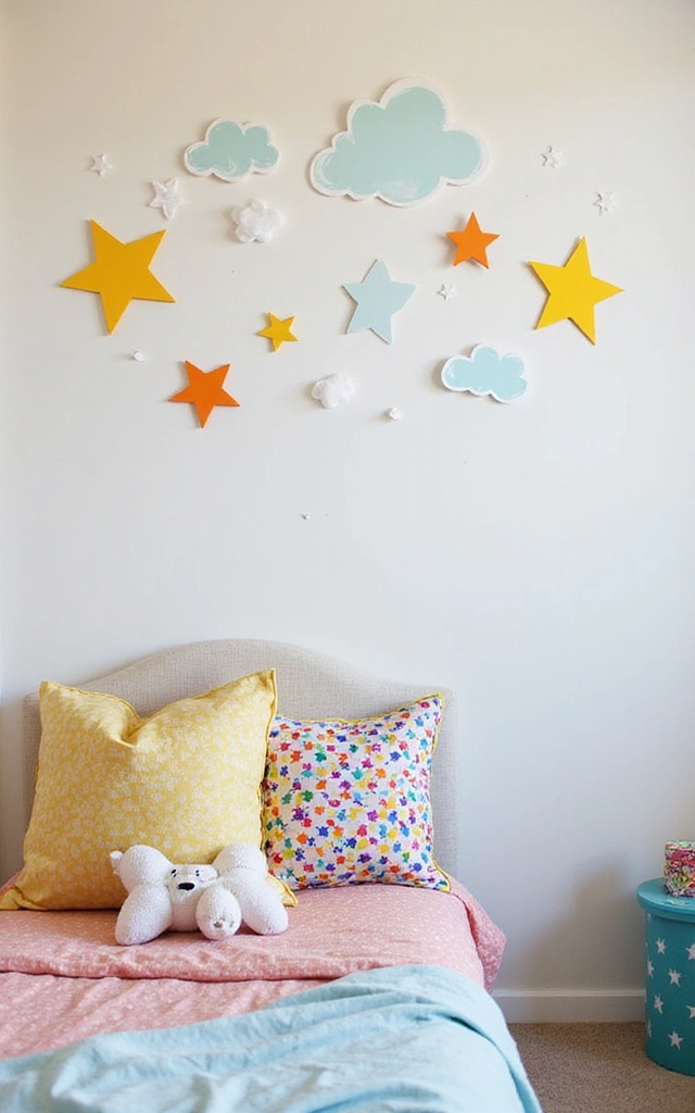 32 Adorable Teen Girl Bedroom Ideas That Will Make Her Feel at Home! - 18. Whimsical Wall Decals