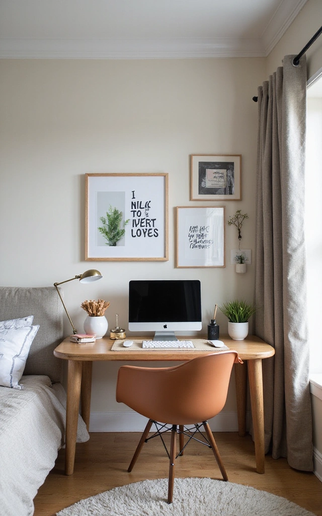 32 Adorable Teen Girl Bedroom Ideas That Will Make Her Feel at Home! - 20. Stylish Study Space