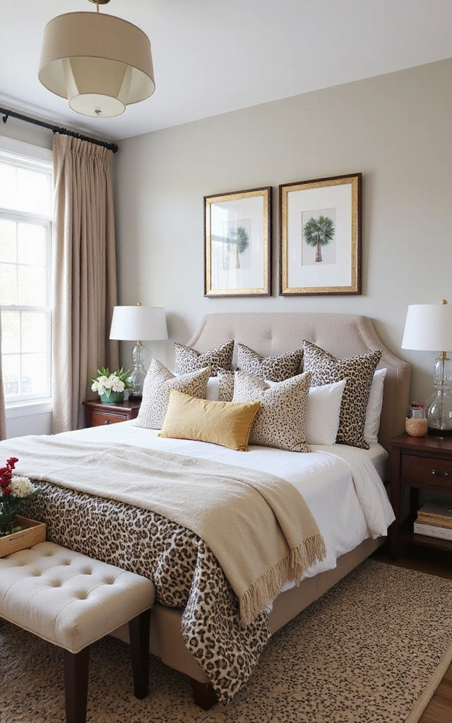 32 Adorable Teen Girl Bedroom Ideas That Will Make Her Feel at Home! - 21. Animal Print Accents