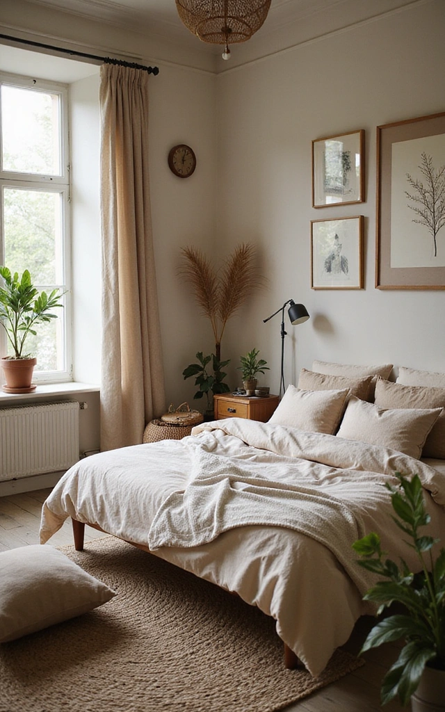 32 Adorable Teen Girl Bedroom Ideas That Will Make Her Feel at Home! - 24. Earthy Tones and Textures