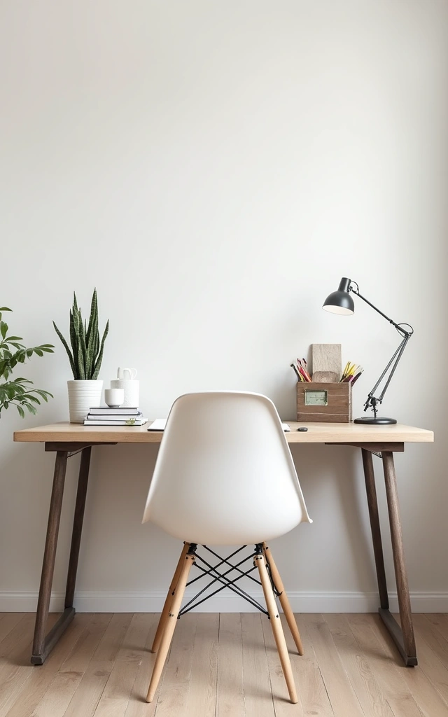 32 Adorable Teen Girl Bedroom Ideas That Will Make Her Feel at Home! - 27. Minimalist Desk Setup