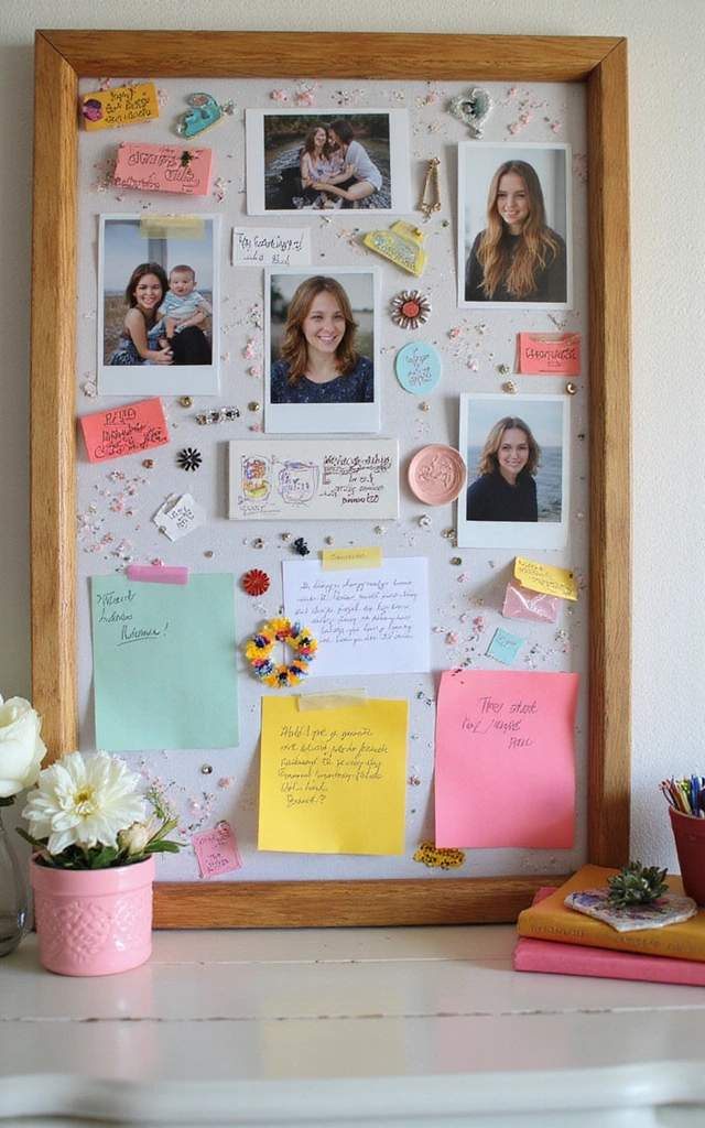 32 Adorable Teen Girl Bedroom Ideas That Will Make Her Feel at Home! - 28. Personal Touch Board
