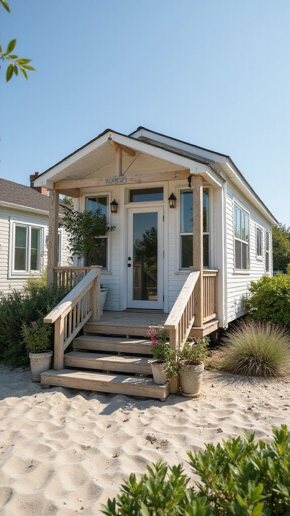 Discover 10 Stunning 10 x 20 Tiny House Designs That Redefine Cozy Living! - 4. The Beachside Bungalow