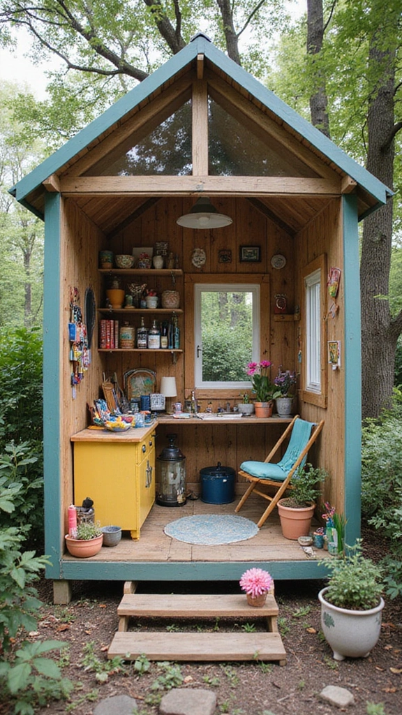 Discover 10 Stunning 10 x 20 Tiny House Designs That Redefine Cozy Living! - 5. The Artistic Escape