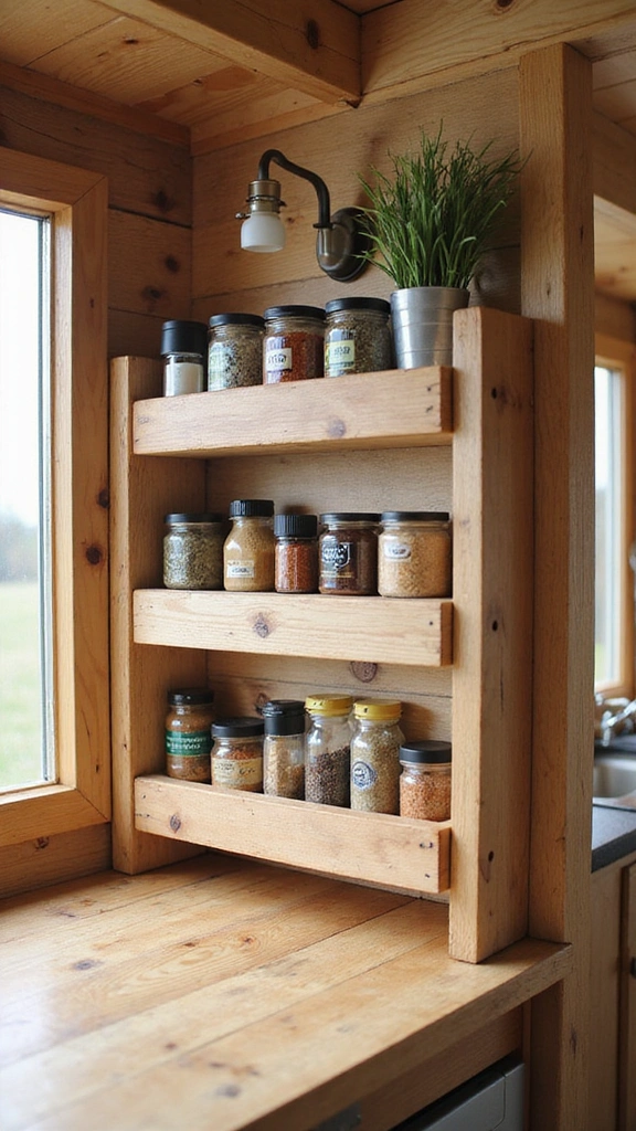 13 Easy Hacks for Small Camper Organization That You Can Implement Today! - 2. Create a DIY Spice Rack