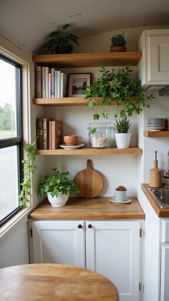 13 Easy Hacks for Small Camper Organization That You Can Implement Today! - 7. Utilize Vertical Space with Shelving