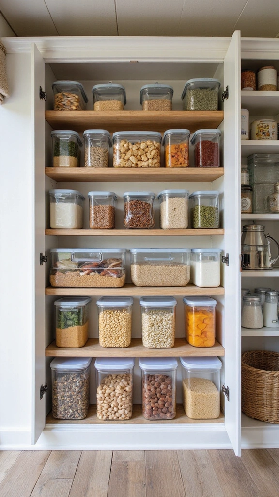13 Easy Hacks for Small Camper Organization That You Can Implement Today! - 9. Use Clear Containers for Food Storage