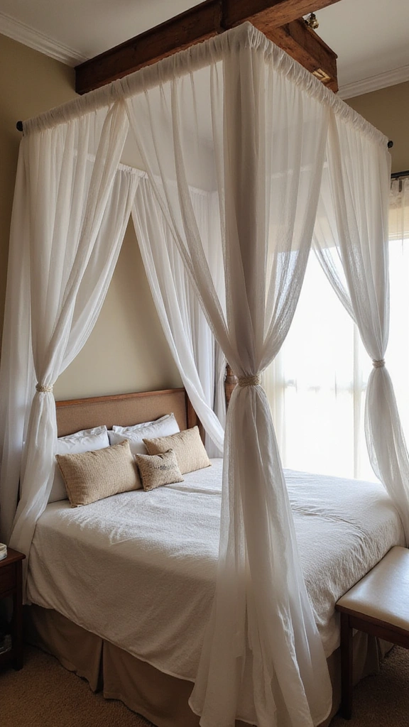 18 Romantic Master Bedroom Ideas That Will Set the Mood for Love! - 5. Cozy Canopy Beds