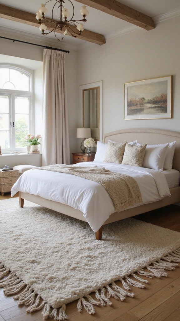 18 Romantic Master Bedroom Ideas That Will Set the Mood for Love! - 8. Romantic Rug Choices